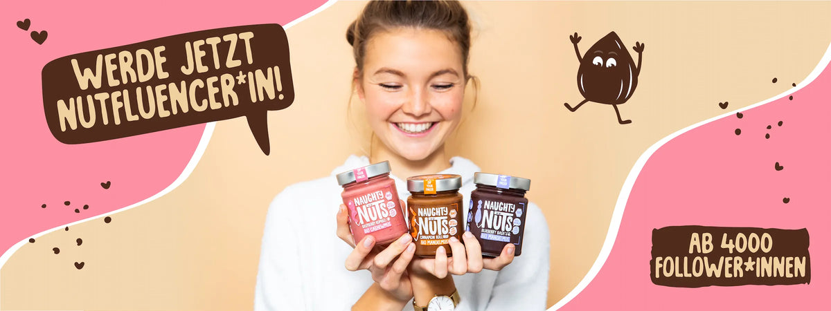 Nutfluenzer Banner - Landingpage - Werbe jetzt Nutfluencer*in