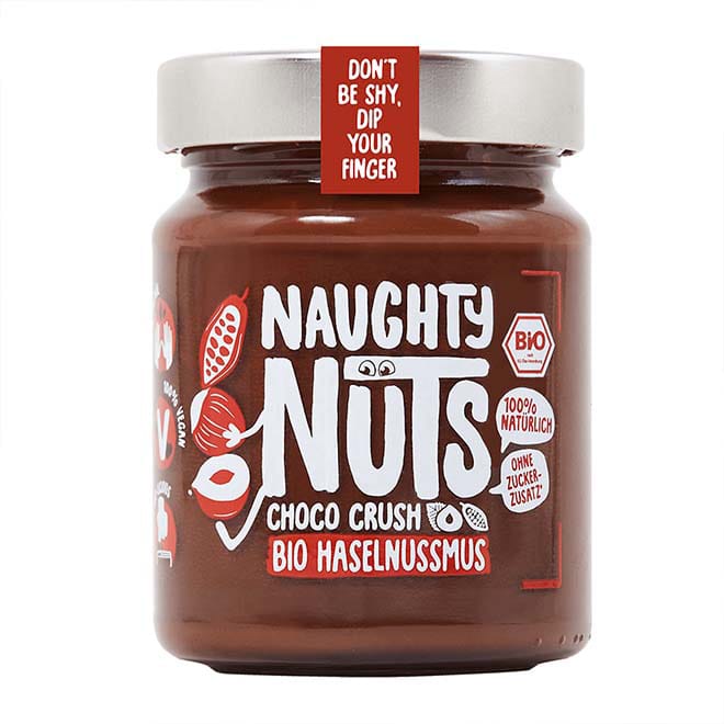 Naughty Nuts Nussbutter Bio Haselnussmus Choco Crush