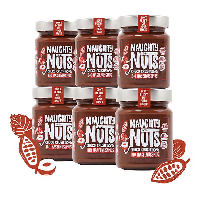 Naughty Nuts Nussbutter Bio Haselnussmus Choco Crush